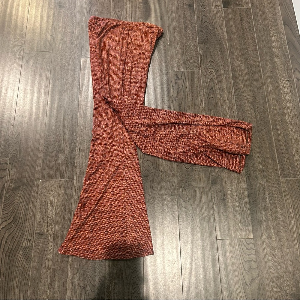 Forever 21 Brown Flare Pants with Vintage Charm - Picture 6 of 7